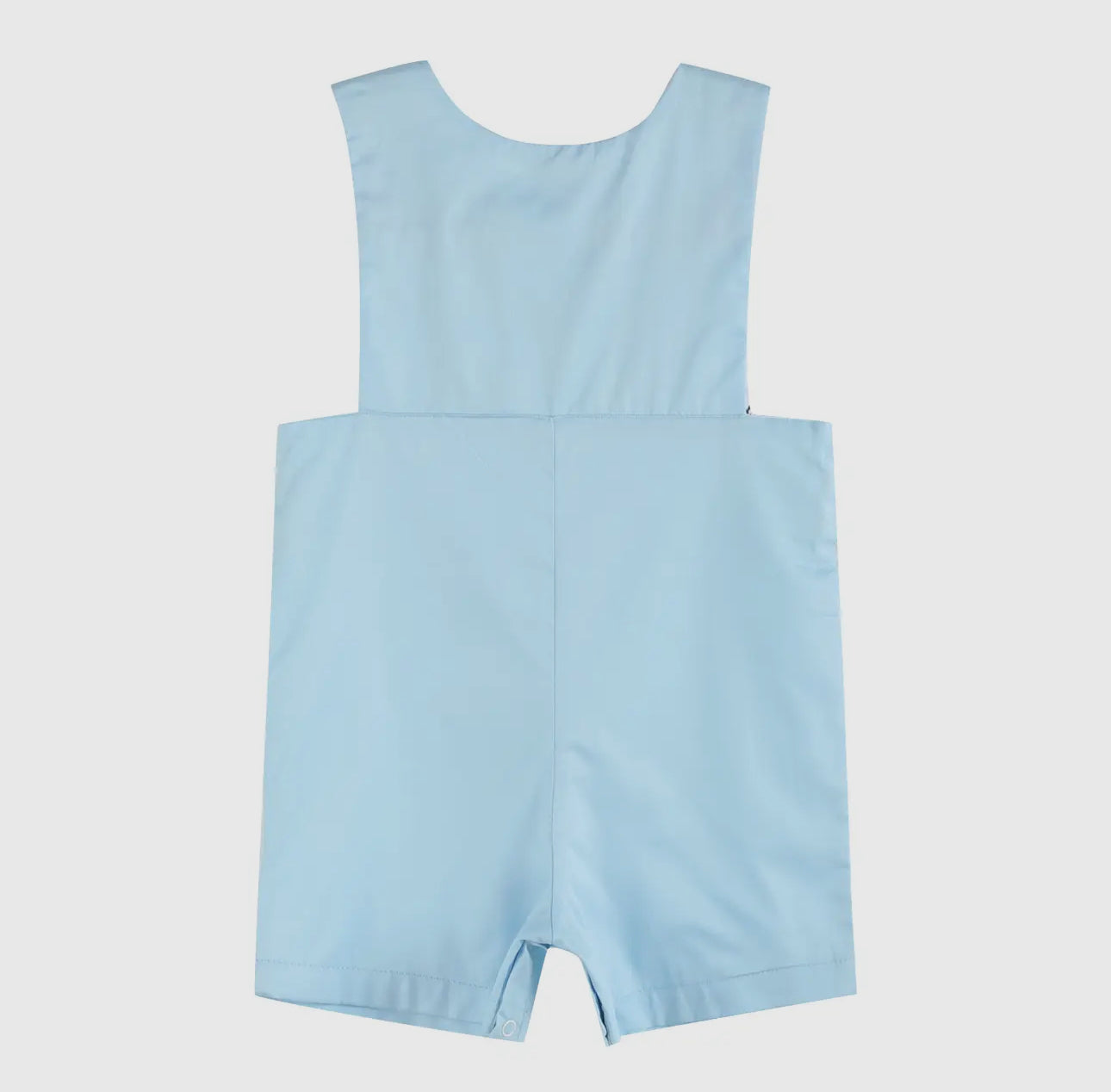 Blue & Red Turtle Applique Smocked Shorttalls