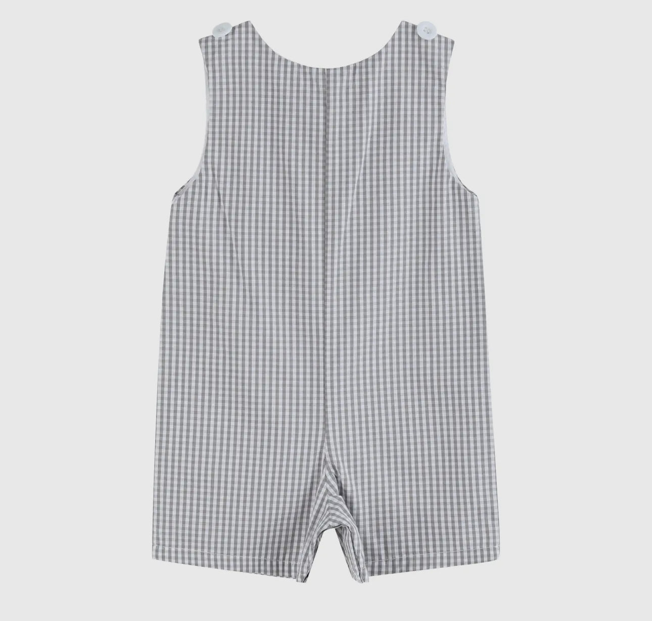 Gray Gingham Golf Shorttalls